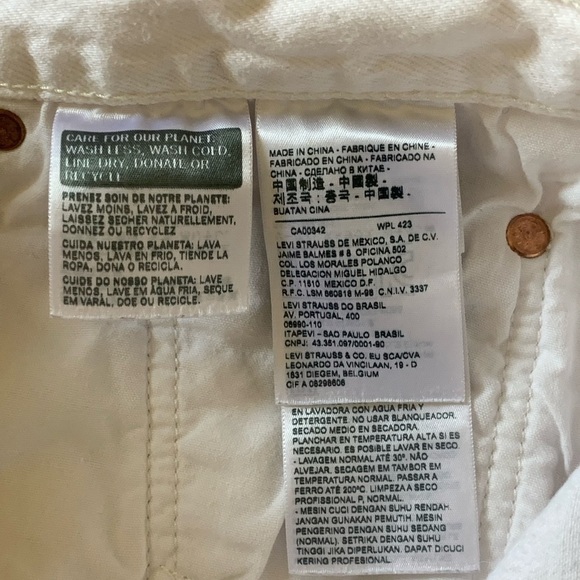 Levi’s | 501 button fly raw hem cut off high rise denim shorts white siz… - Picture 9 of 12
